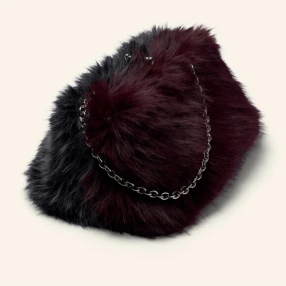 ZARA FAUX FUR BAG LIMITED EDITION - Picture 4 of 7